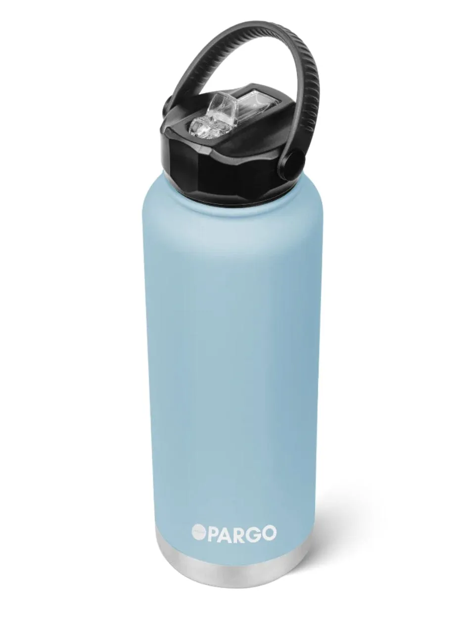 1200mL Insulated Drink Bottle w/ Straw Lid from Project Pargo - BPA and Toxic Free - Bay Blue