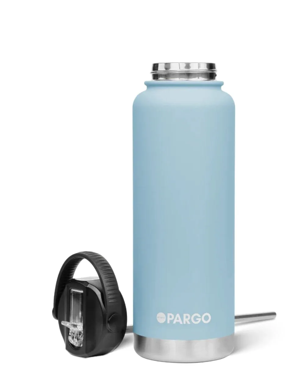 1200mL Insulated Drink Bottle w/ Straw Lid from Project Pargo - BPA and Toxic Free - Bay Blue