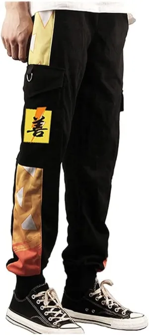 Anime Sweatpants Tanjirou Cargo Jogger Pants Autumn and Winter Giyuu Trousers Casual Sport Pants