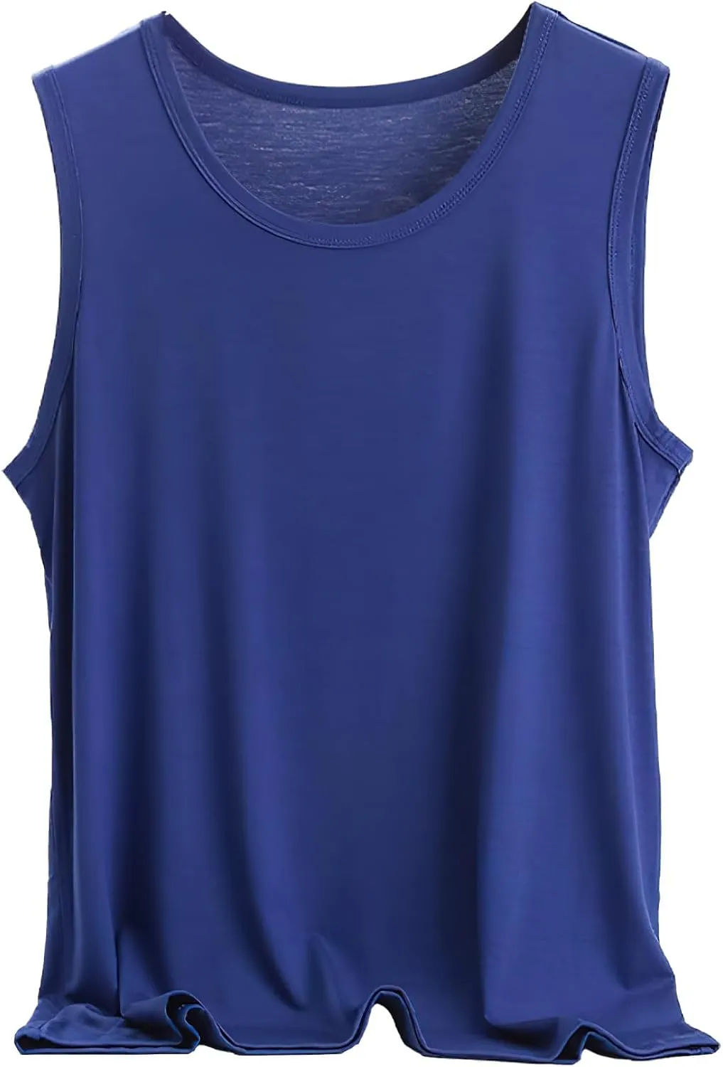 ANUFER Mens Plus Size 3 Pack Soft Stretchy Vests Tank Tops Plain Sleeveless Undershirts Gym Workout Tops