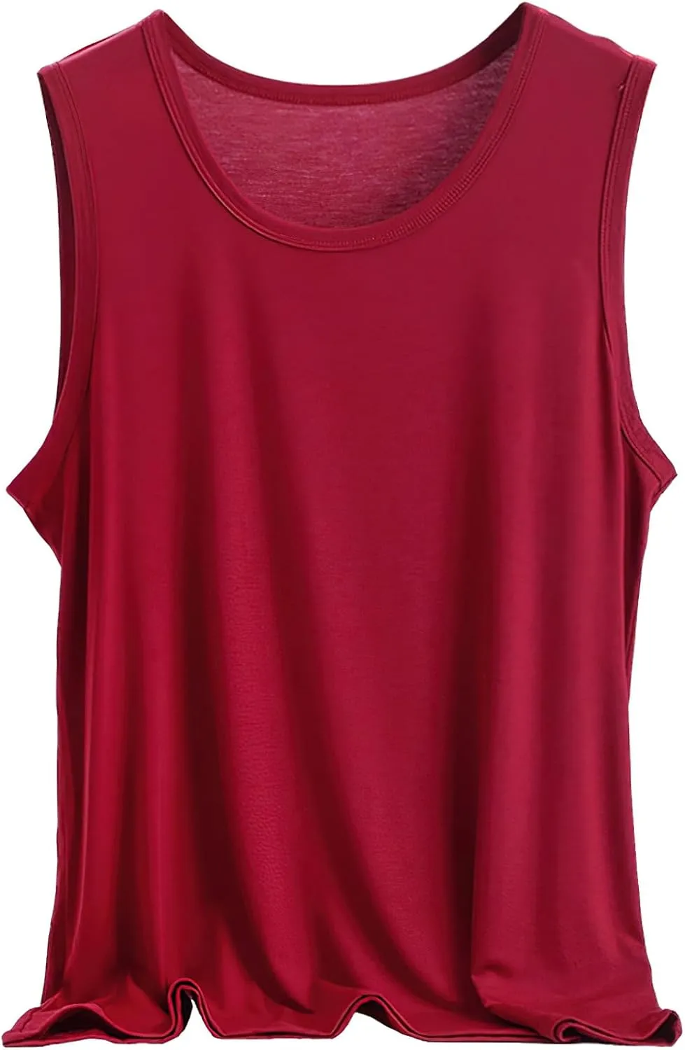 ANUFER Mens Plus Size 3 Pack Soft Stretchy Vests Tank Tops Plain Sleeveless Undershirts Gym Workout Tops
