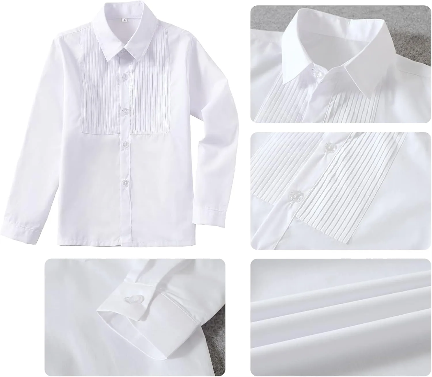 Boys Suits Slim Fit 4 Piece Formal Dresswear Suit for Kids Tuxedo Wedding Set Toddler Boy Dress with Vest Shirt Pants and Tie