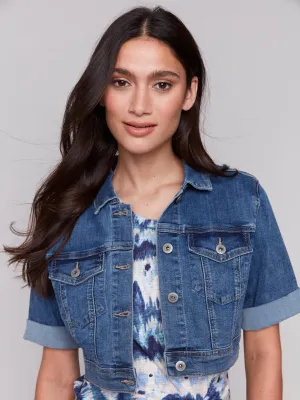 Charlie B Jean Jacket C6112 Medium Blue