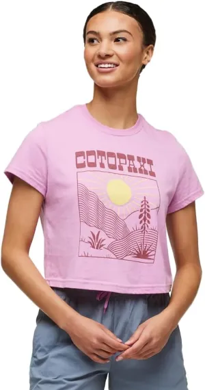 Cotopaxi Women's Western Hills Crop T Shirt Orchid Bloom XL