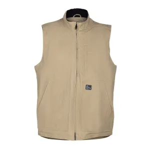 Fintech Men's Heavy Duty Canvas Vest - Durable & Water-Resistant Workwear