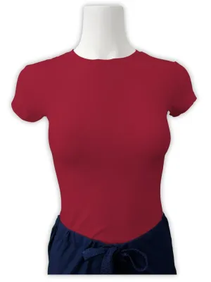 Flexibilitee Women's Crew Neck Short Sleeve Tee | Red