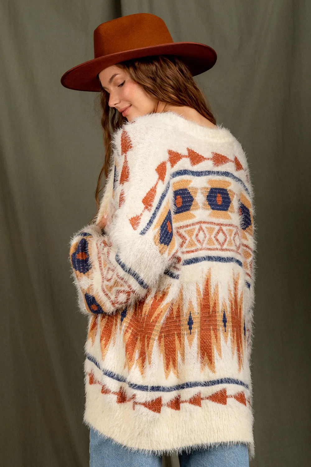 Fuzzy Thinking Cardigan - Cream