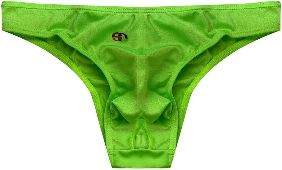 GIERIDUC Mens Ultra Tiny Bikini Briefs Underwear Padded Pants for Bigger Bum Valentines Boxer Shorts Mens Stretch Underwear