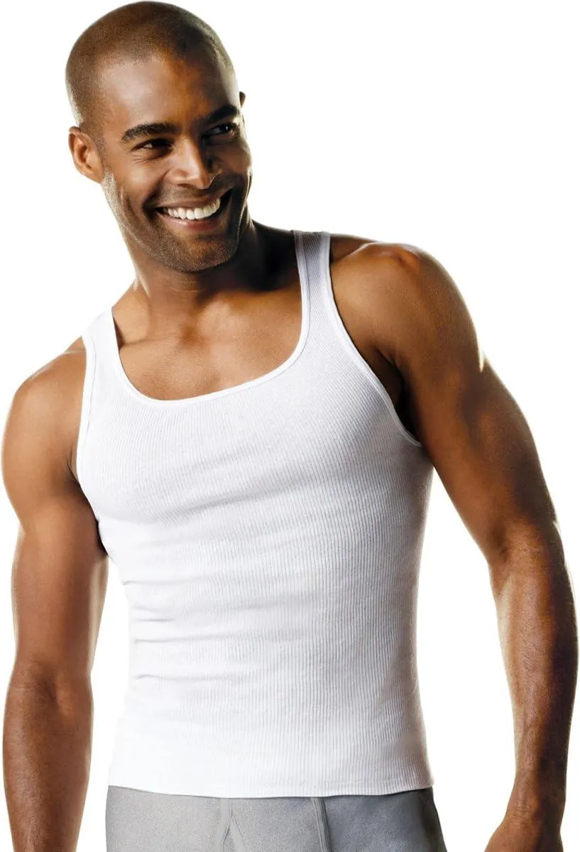 Hanes Men's 3-Pack A-Shirt, XXX-Large White