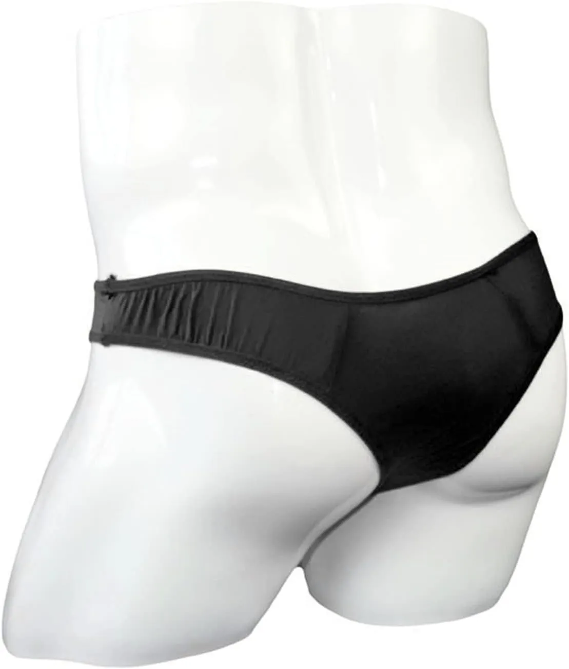 JEsilunmaMY Briefs Underwear for Men Low Rise Ice Silk Open Pouch Thong Bikini See Through Sexy Panties Underpants Swimwear