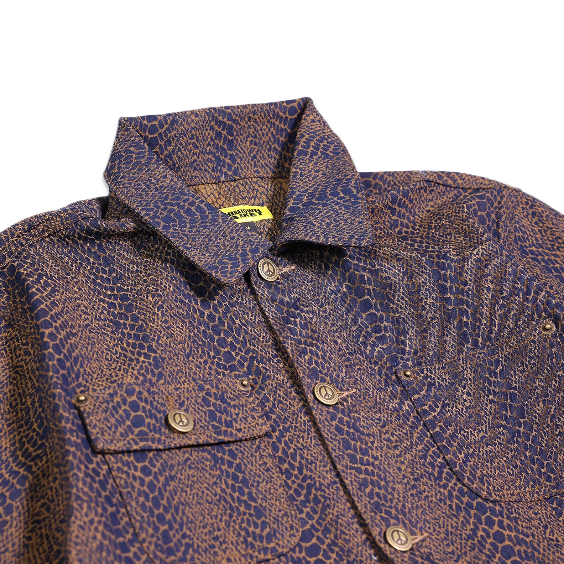 MARKET Chinatown Snakeskin Jacket Burgundy