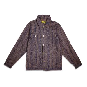 MARKET Chinatown Snakeskin Jacket Burgundy