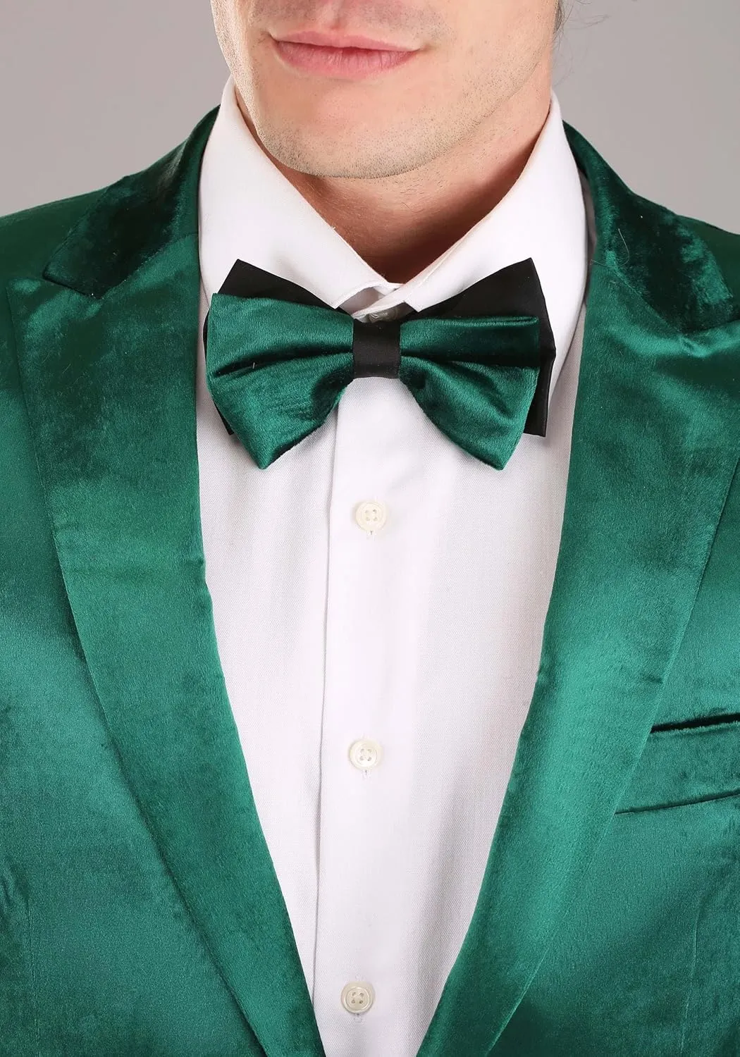 Men?s Leprechaun Suit Costume | St. Patrick?s Day Green Tuxedo Outfit with Jacket, Pants & Bow Tie