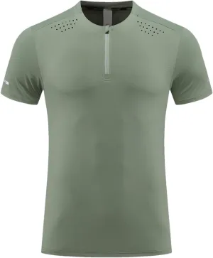Men's Reflective Sport T-Shirt, Quick-Dry Gym Running Top