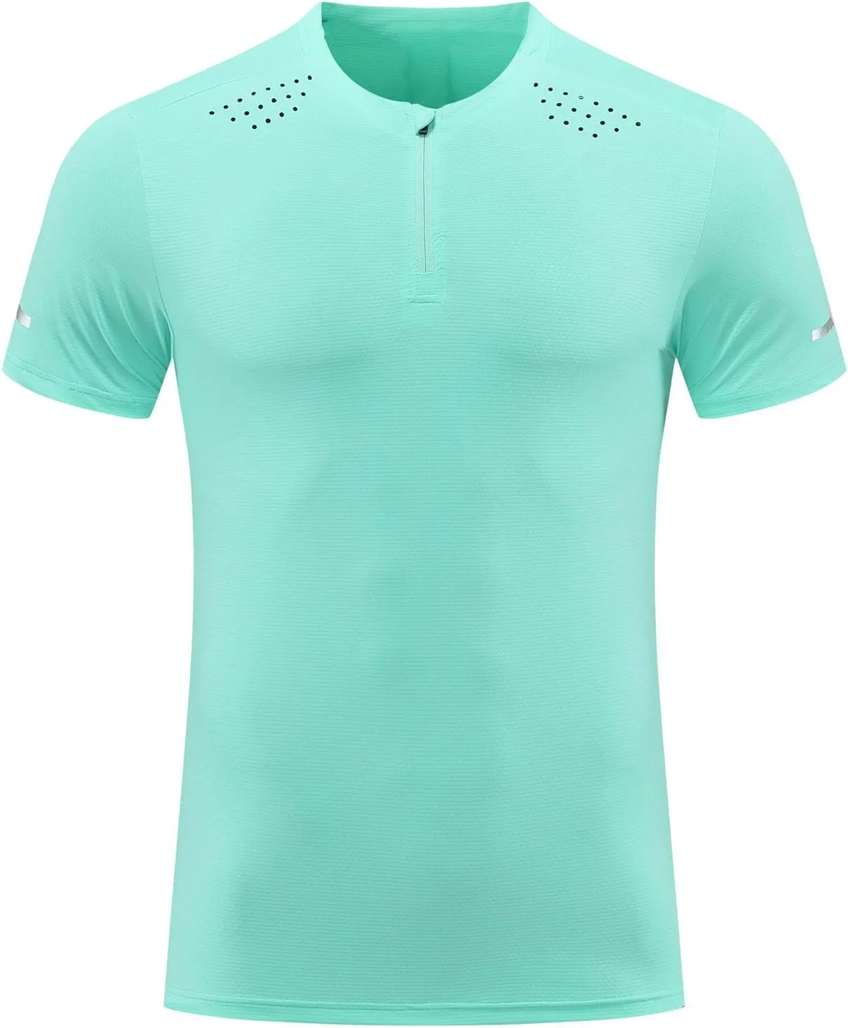 Men's Reflective Sport T-Shirt, Quick-Dry Gym Running Top