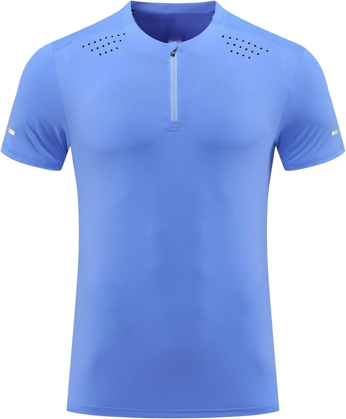 Men's Reflective Sport T-Shirt, Quick-Dry Gym Running Top