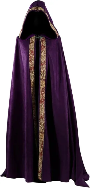 Men's Women's Northern Knight Costume Cloak Gothic Witch Cloak Renaissance Medieval Capes Halloween Cosplay Outfits