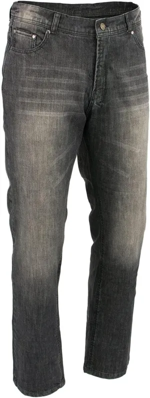 Milwaukee Leather MDM5000 Men's City Limit Black CE Armored Motorcycle Riding Denim Jeans Pants Reinforced w/Aramid Fibers
