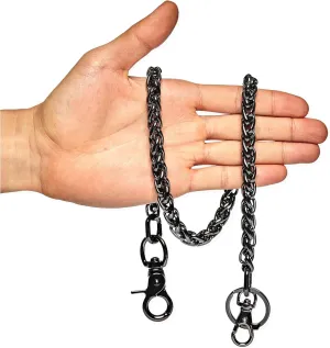 newtro Wallet Chain Men Women Boy Girl, Biker Motorcycle Pants Jean Punk Long Key Chain Black Gold Silver 26 Types