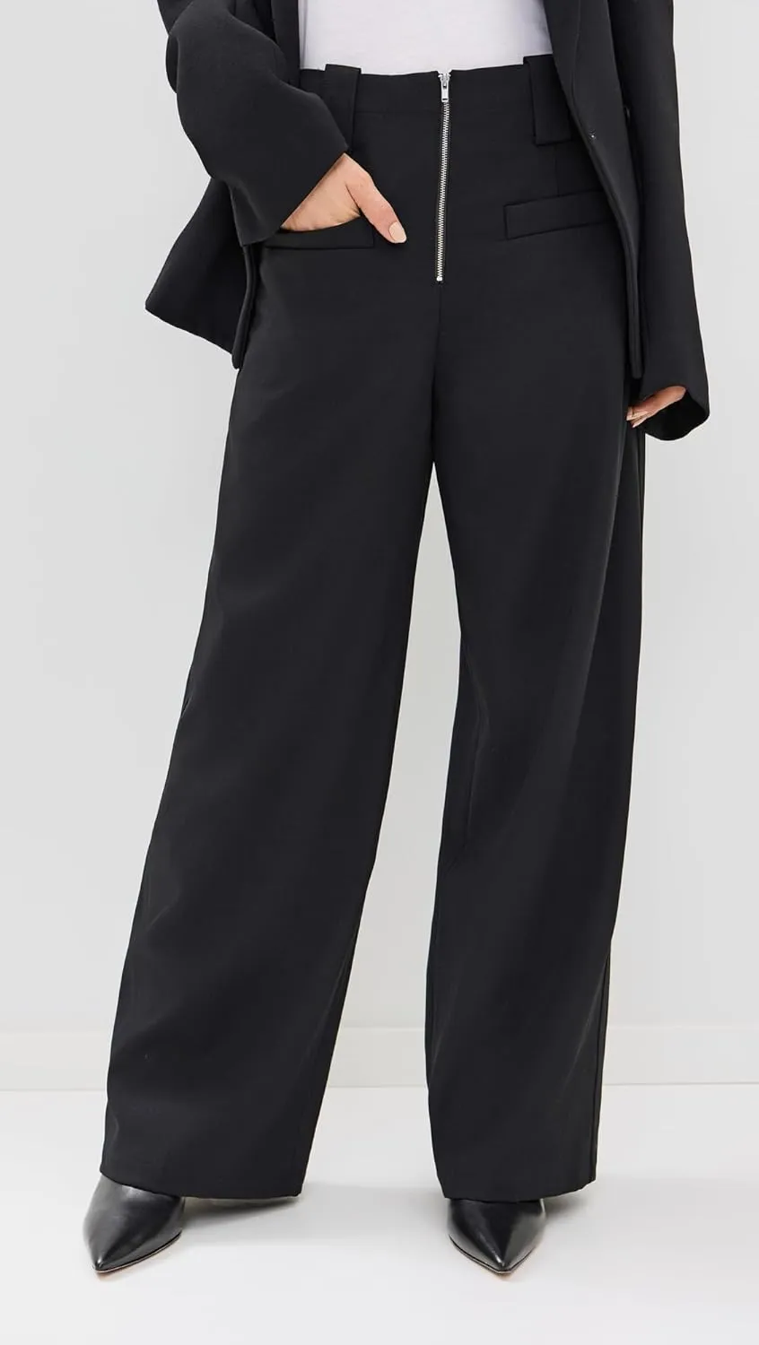 Pixie Market Women's Zip Wide Leg Pants