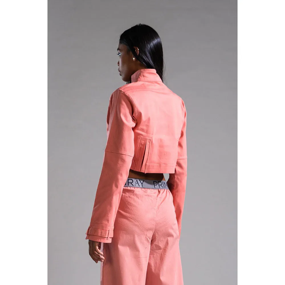 PRIMAL GRAY Coral Organic Cotton Cropped Summer Jacket