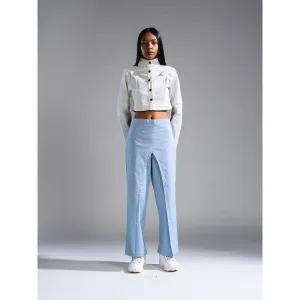 PRIMAL GRAY White Organic Cotton Cropped Summer Jacket