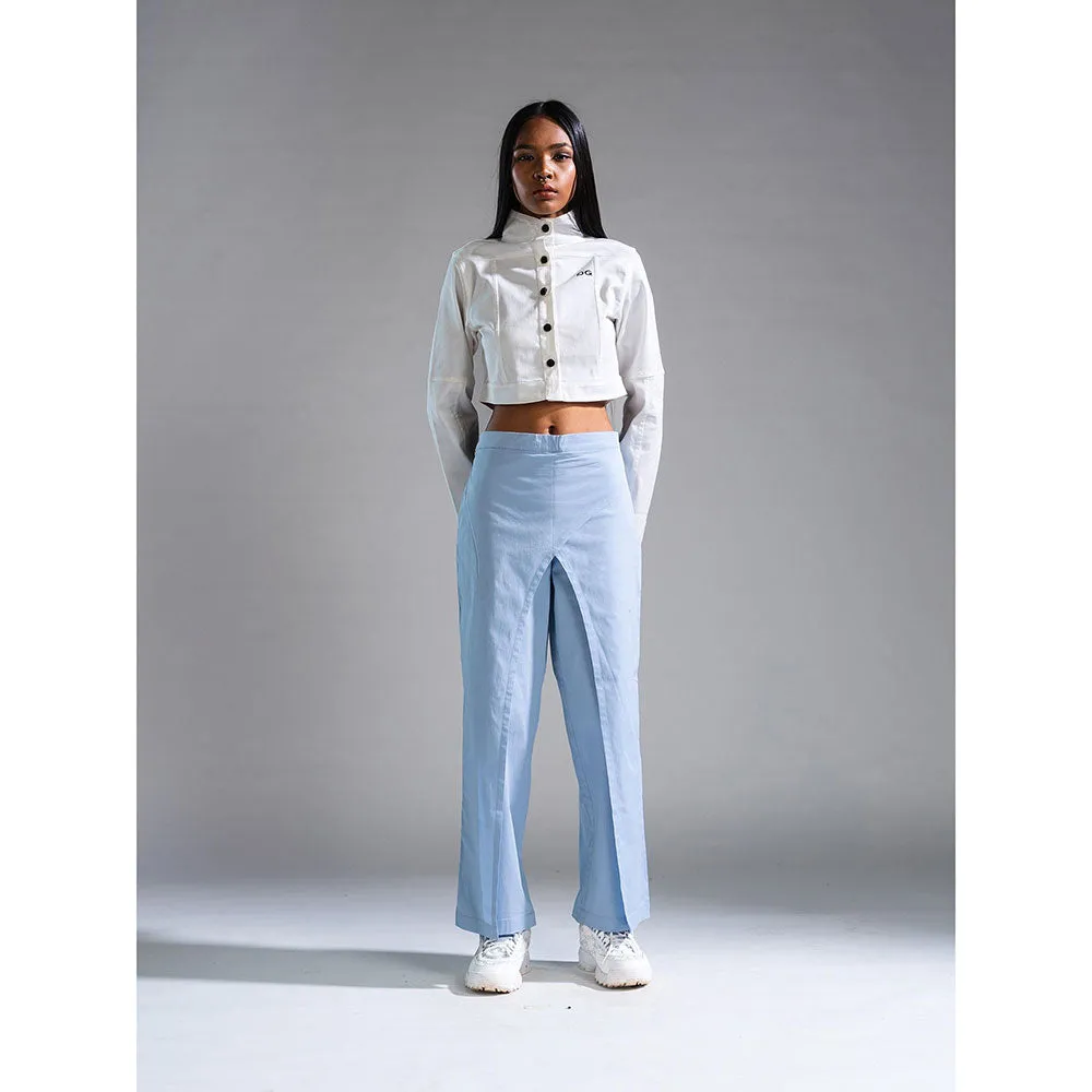 PRIMAL GRAY White Organic Cotton Cropped Summer Jacket