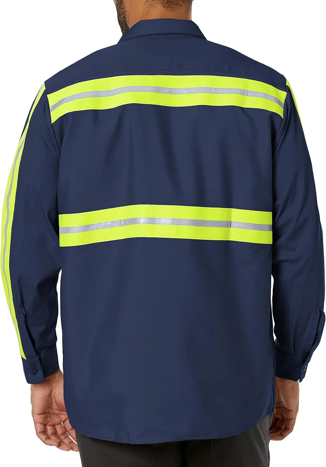 Red Kap Men's Industrial 2 Piece Lined Collar Work Shirt