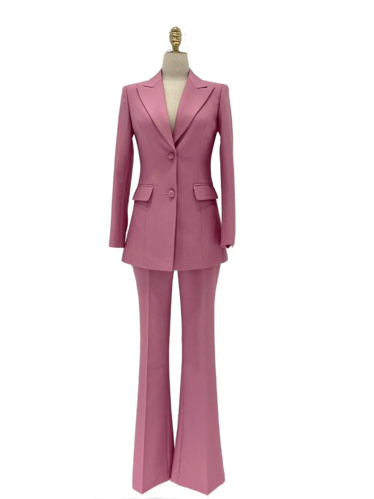 Rose Two Piece Pant Suit - Women Slim Fit Trouser Suit