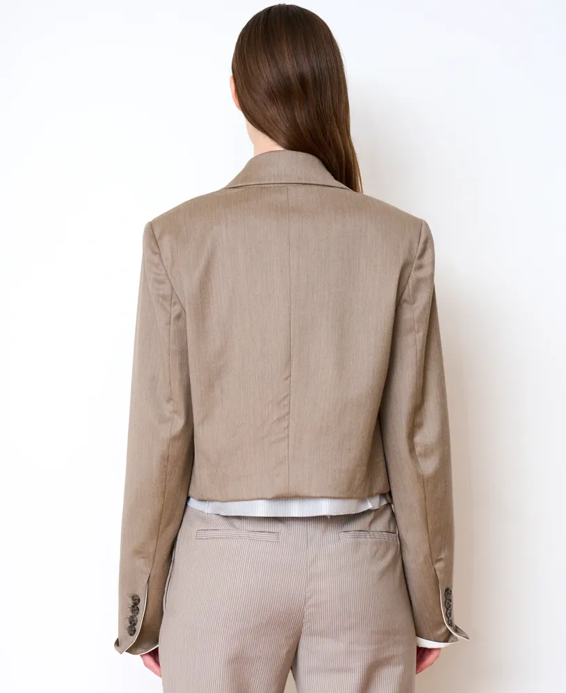 The Cocktail Blazer in Tan