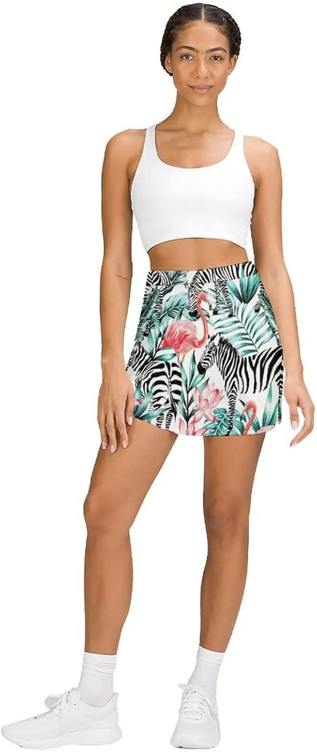 Women Athletic Tennis Skorts Golf Skirts with Pockets for Running Active Workout