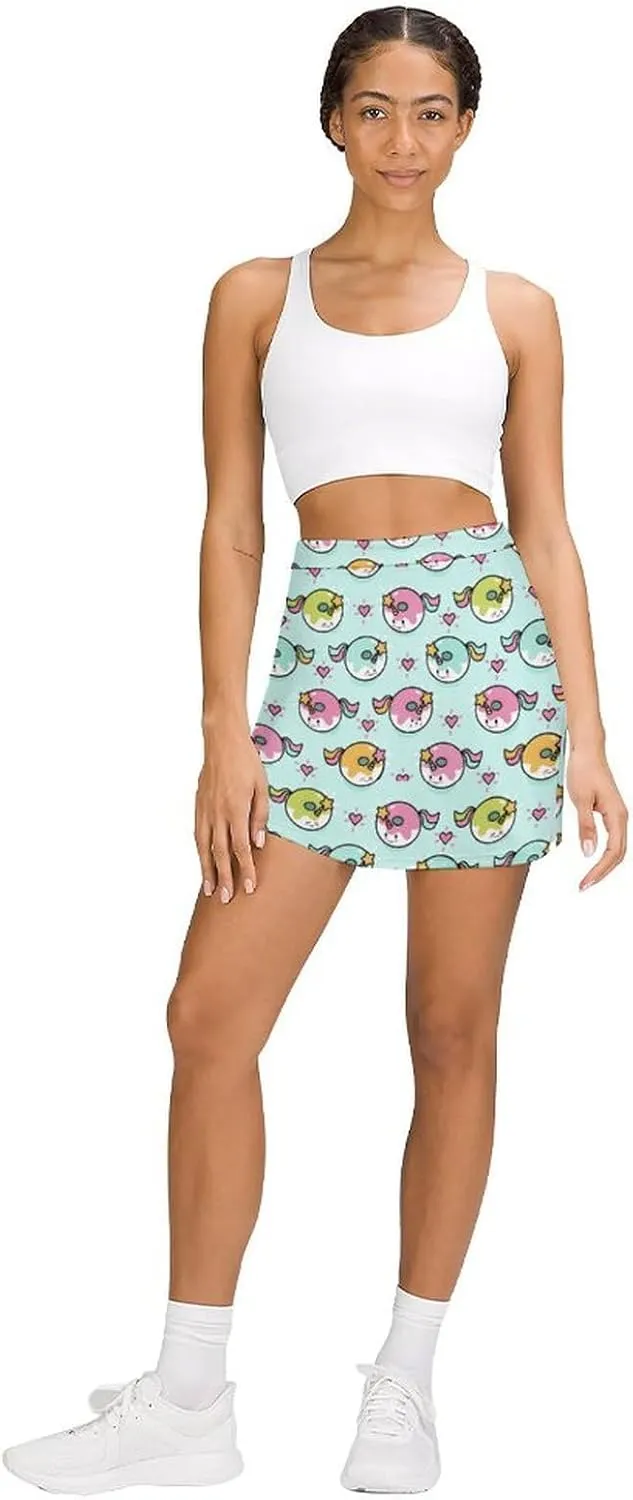 Women's Active Skort Tennis Golf Skirt with Pockets for Sports Running Training