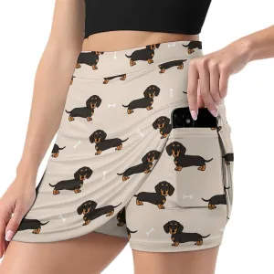 Women's Active Skort Tennis Golf Skirt with Pockets for Sports Running Training