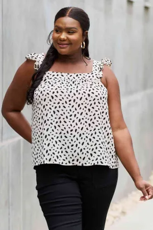 Women's Be Stage Full Size Woven Top in Cream