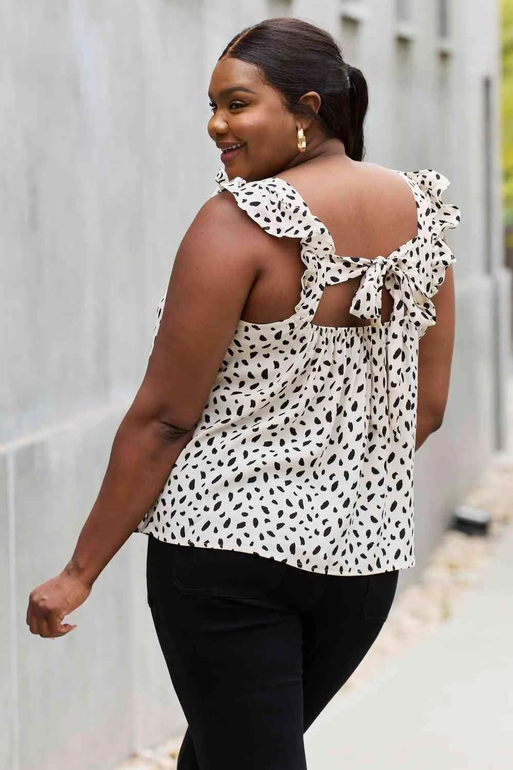 Women's Be Stage Full Size Woven Top in Cream