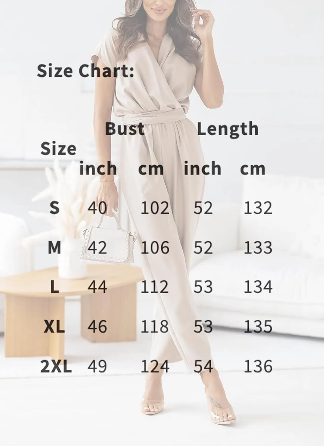 Women's Fresh V-Neck Solid Color Jumpsuit with Tether Comfy Short Sleeve One Piece Outfits Casual 2025 Summer Long Pants
