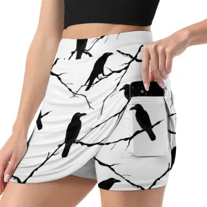 Women's Skort Mini Skirt for Running Tennis Golf Workout Sports with Pockets
