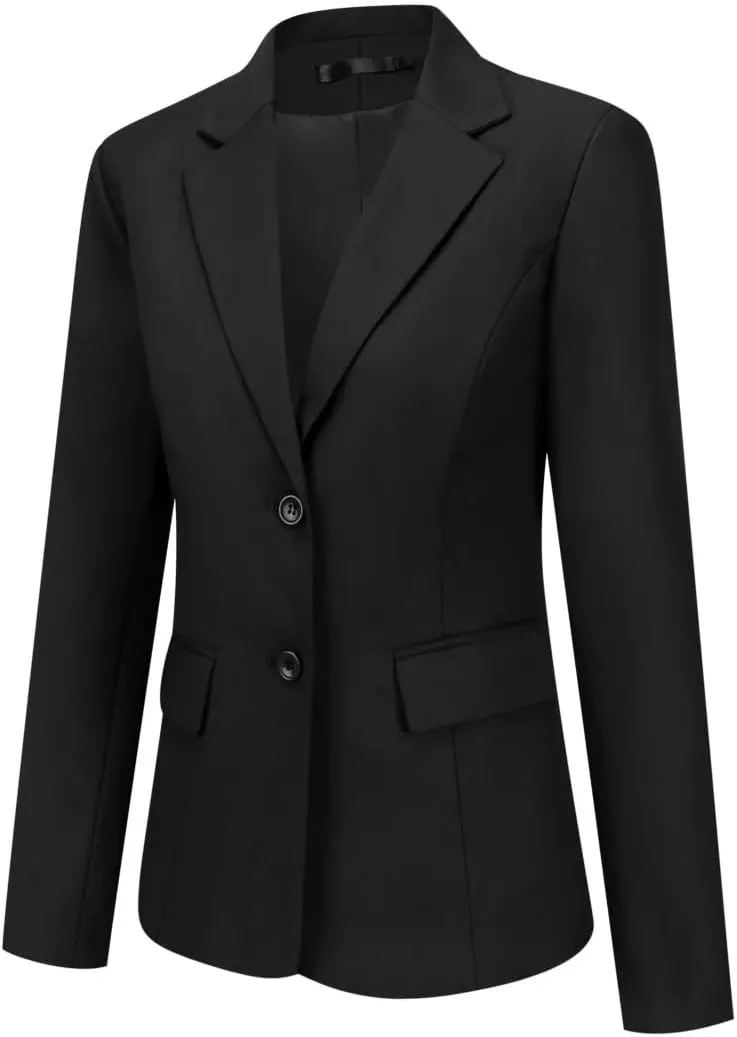 YUNCLOS Women's 2 Pieces Office Suit Set Long Sleeve Blazer Jacket and Suit Pants
